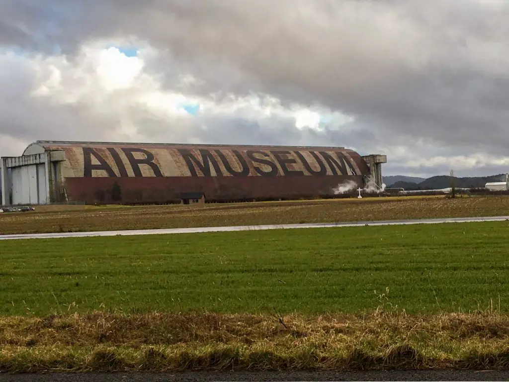 Oregon vacation places include the Tillamook Air Museum- Hangar B