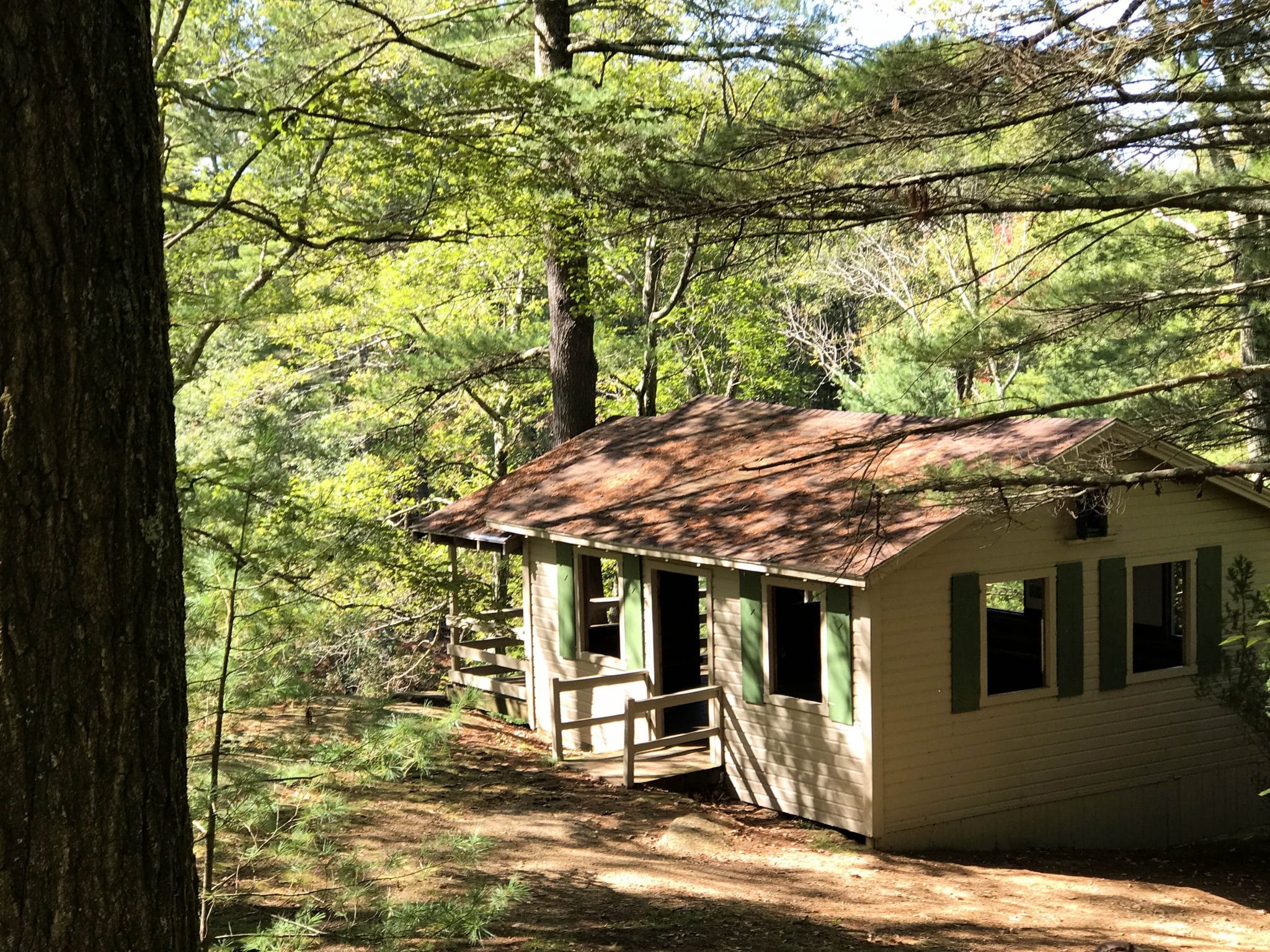 When hiking through Rock House Reservation, you'll come upon this cabin