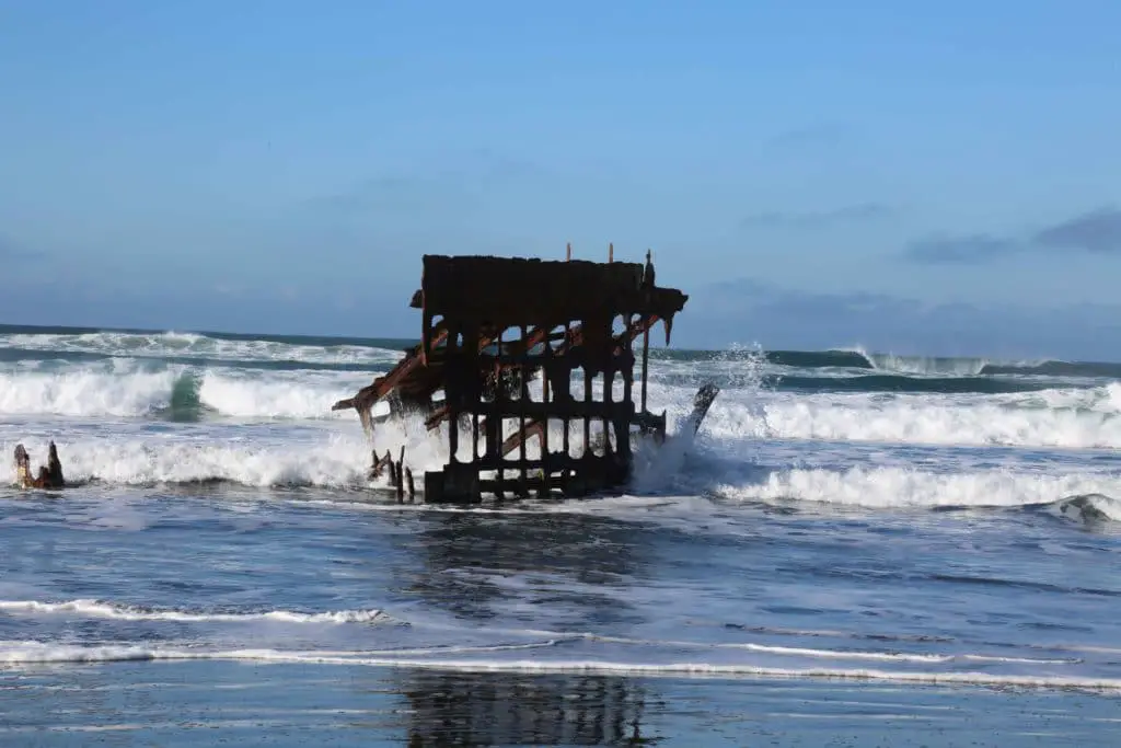 Shipwreck remnants of Peter Iredale