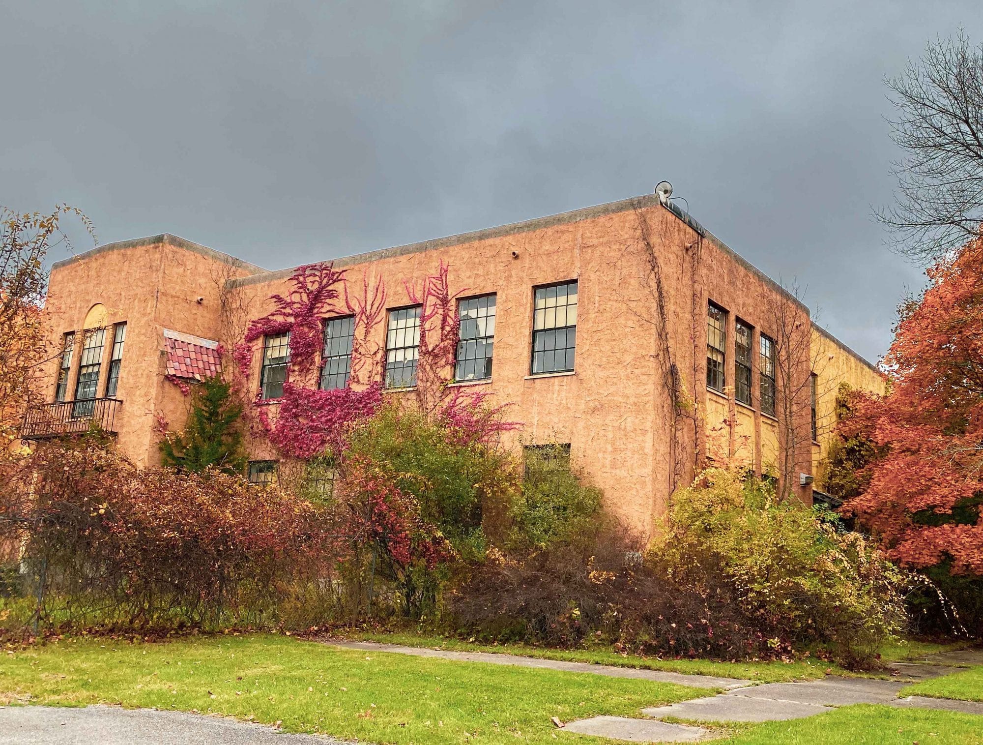 Abandoned building at Wasaic State School in Dover Plains, New York