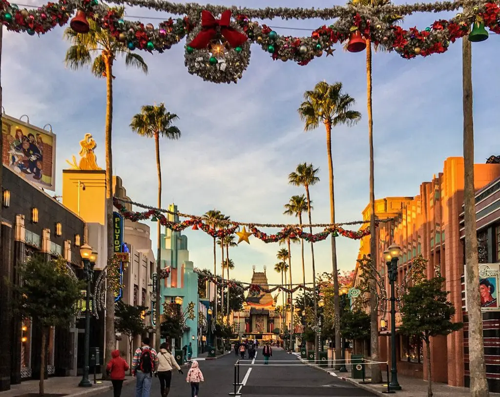 Disney World in winter means Christmas décor is up