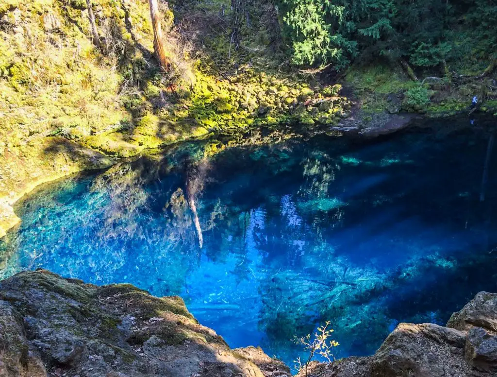 The Tamolitch Blue Pool is one of the best Oregon hiking trails 