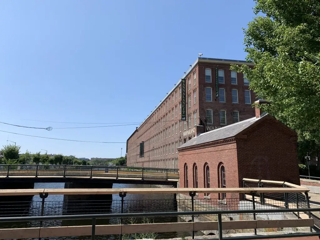 What used to be Suffolk Mills in Lowell National Historical Park