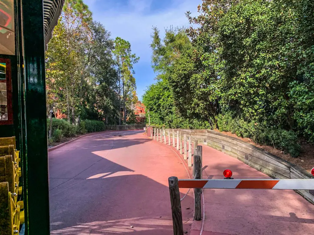backstage area behind Frontierland in the Keys to the Kingdom Tour