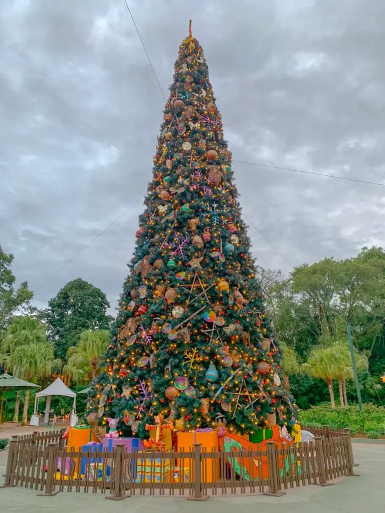Animal Kingdom's Walt Disney World Christmas tree
