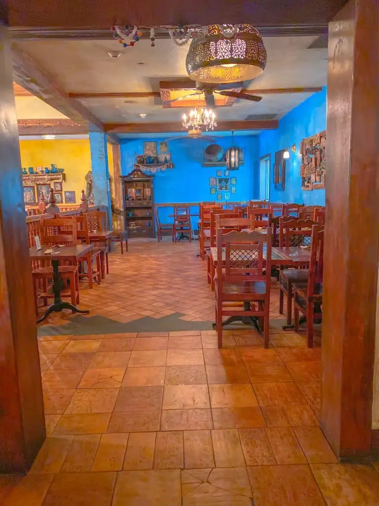 Interior of Yak and Yeti Restaurant, one of the best places to eat in Disney World