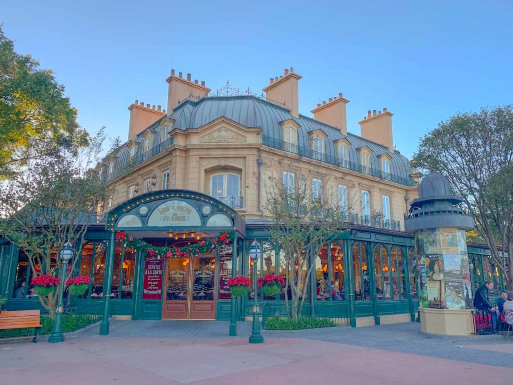 Making advanced dining reservations at restaurants such as Chefs De France is part of your Walt Disney World vacation planning
