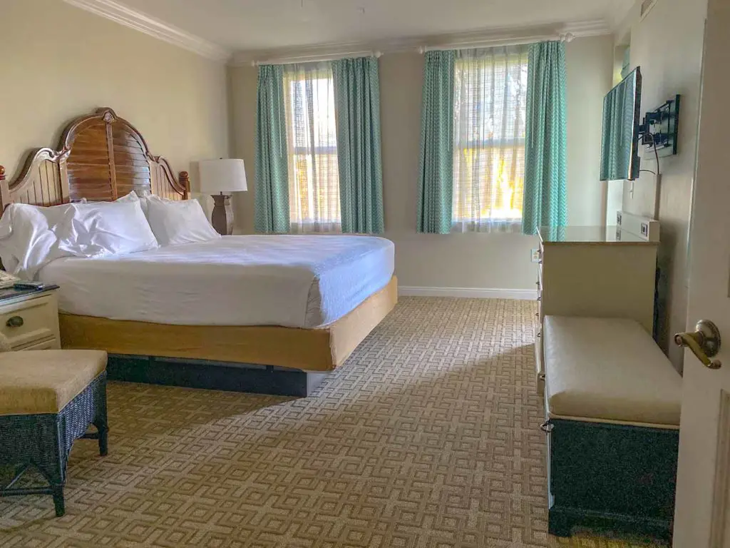 Disney Old Key West Resort Review bedroom of 1-bedroom suite