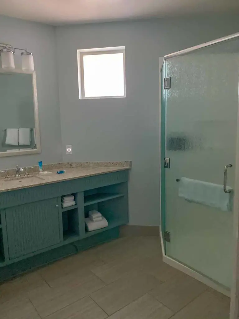Disney Old Key West REsort Review bathroom