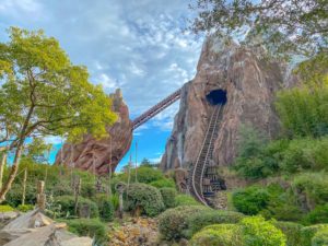 Expedition everest in Animal Kingdom. In Disney World vs Disneyland, Disney World has more parks.