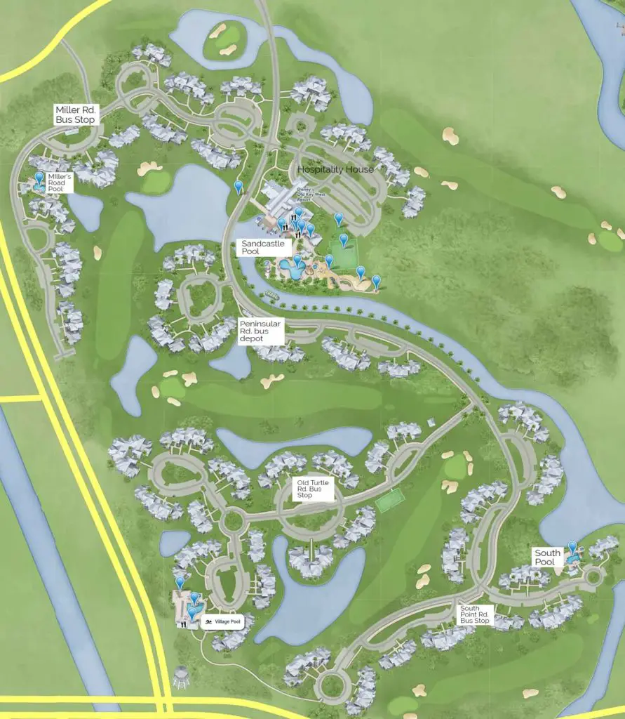 Resort maps are important to study during a Split Stay at Disney World