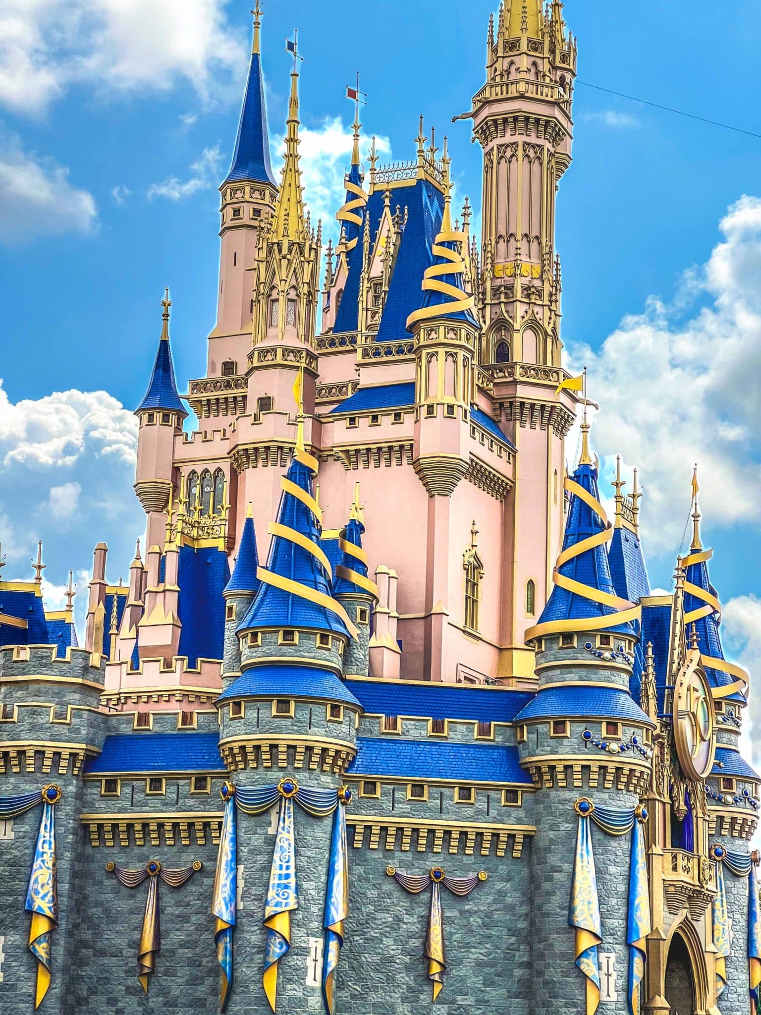 Cincerellas' Castle after the Walt Disney World 50th Anniversary makeover