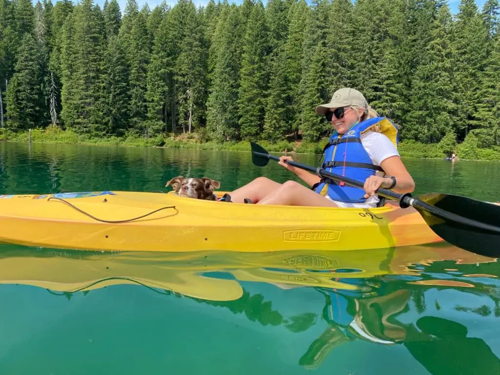 Kayaking on Clear Lake Oregon