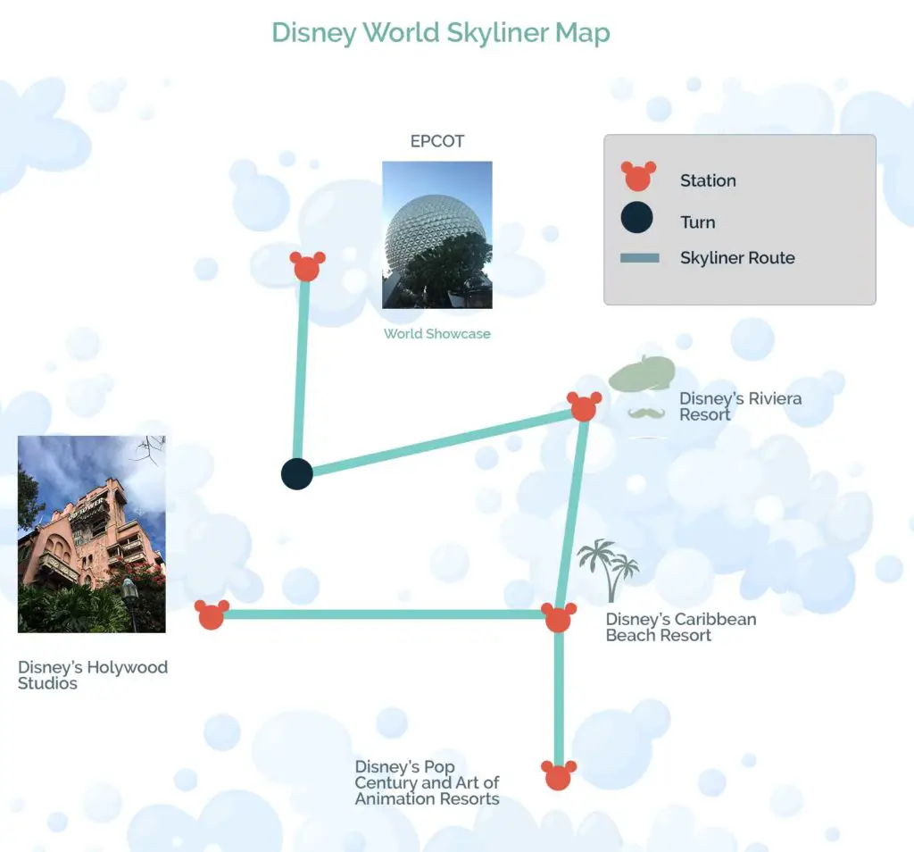 Walt Disney World Skyliner Route map