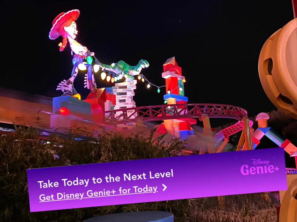 Slinky Dog Dash with Disney World Genie Plus booking screenshot