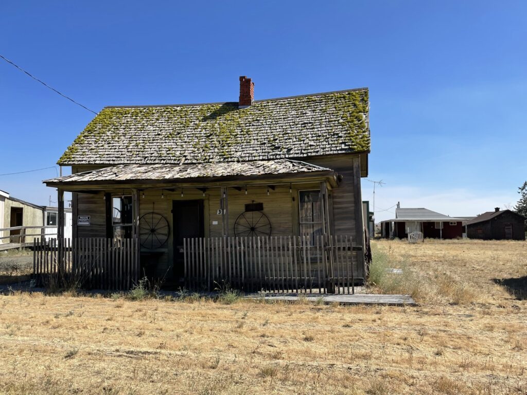 Building in Oregon ghost town Shaniko