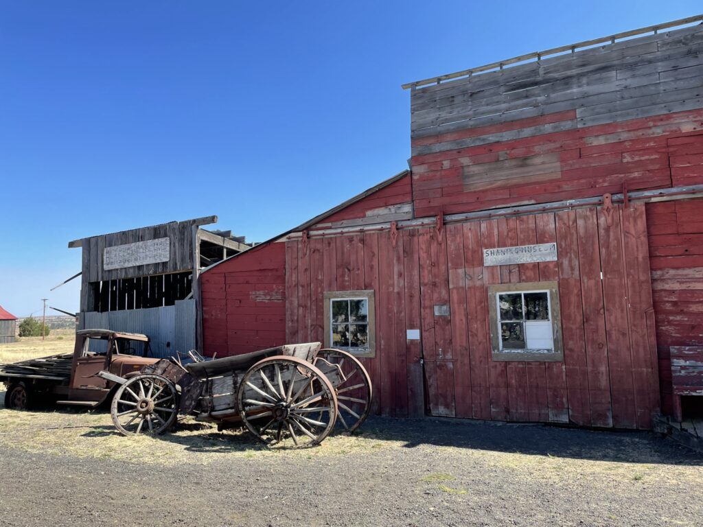 Another abandoned building in Oregon ghost town Shaniko 