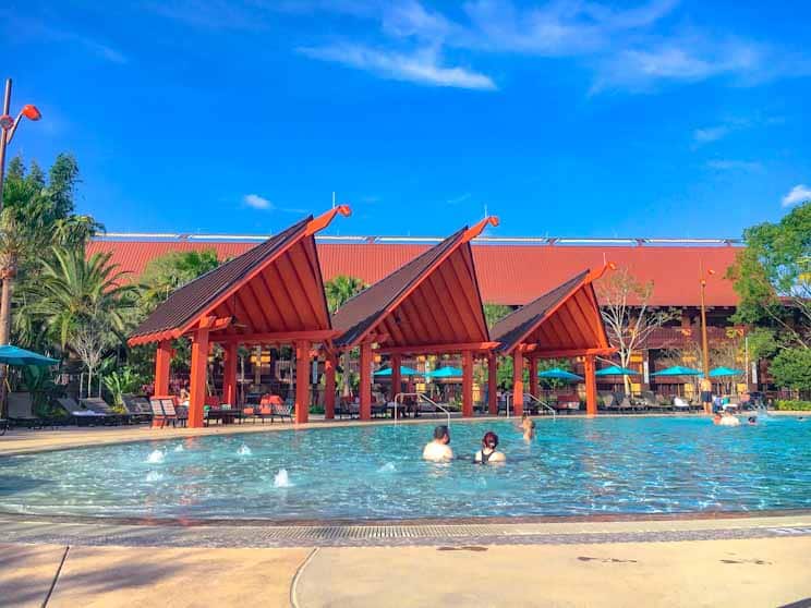 Pool at Polynesian Village, one of the reasons August is a good time to go to Disney World