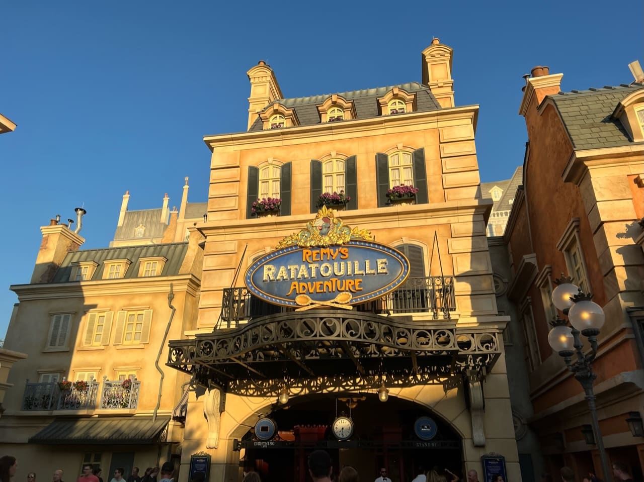 Entrance façade for Remy's Ratatouille Adventure in EPCOT