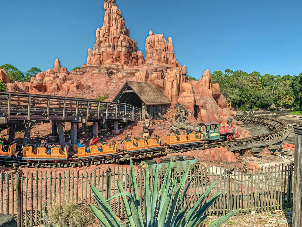 Disney World Big Thunder Mountain Railroad, one of the attractions you'll visit with Disney World free travel agen services.