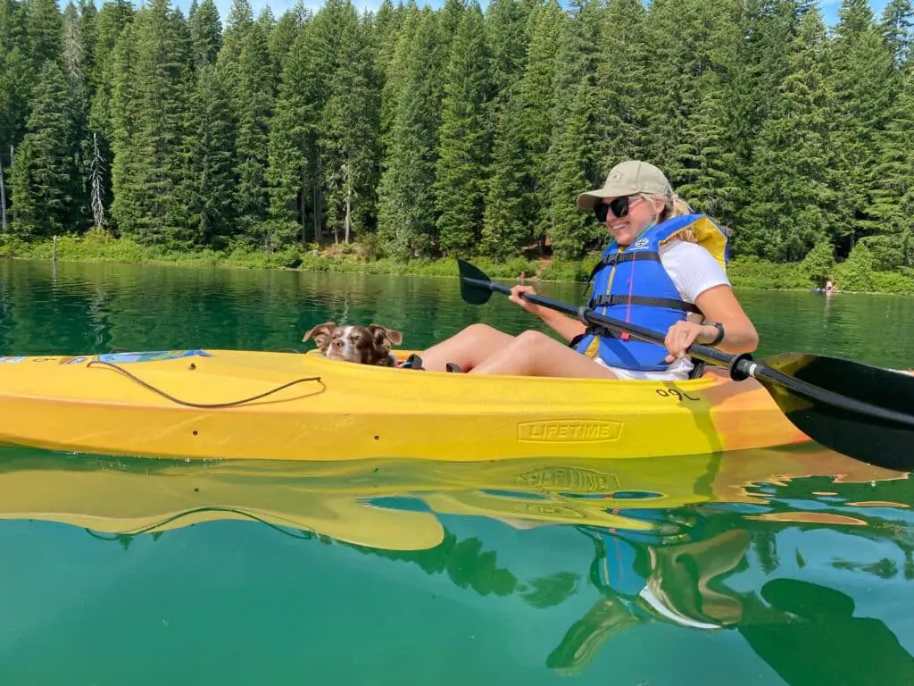 Clear Lake is the perfect dog friendly place in Oregon to add to your pet friendly vacation.