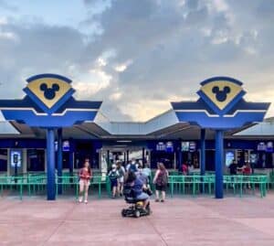 Transportation Ticket Center entrance, the Dinsy World parking hub for Magic Kingdom park