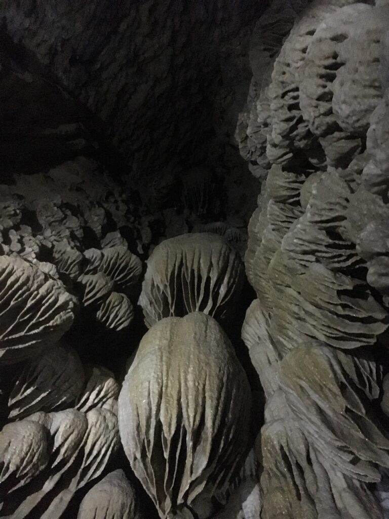 Rock formations inside the Oregon Caves