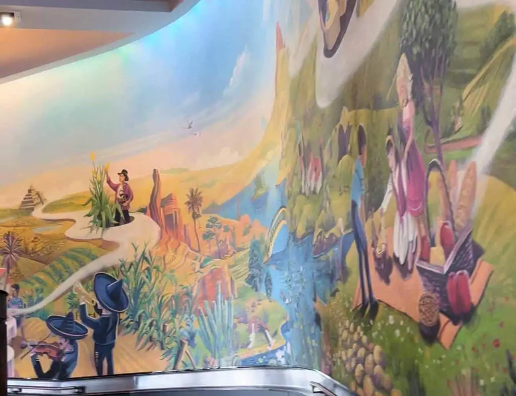 EPCOT's Connections Eatery Mural