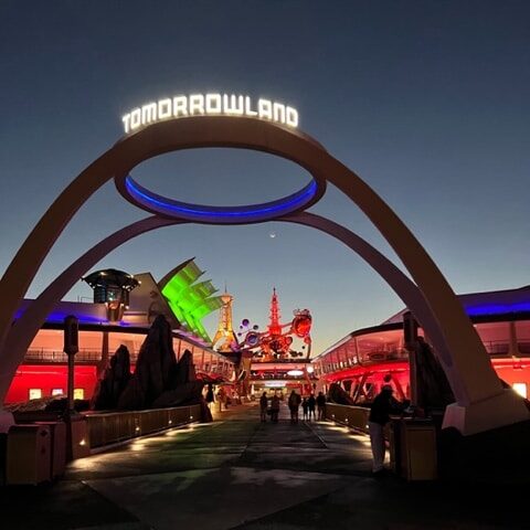 Disney World Magic Kingdom Tomorrowland Sign