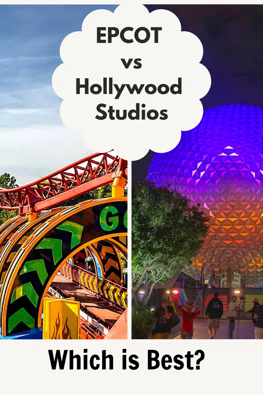 EPCOT vs Hollywood Studios pin