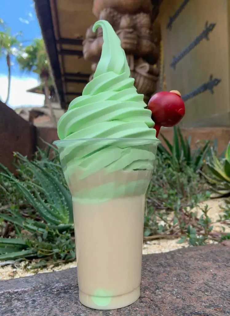 Lime Dole Whip concoction at Disney World