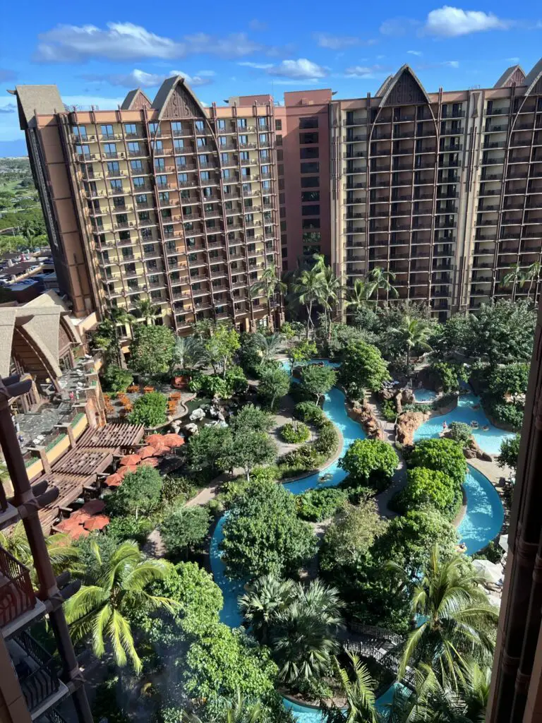 Disney Aulani Hawaii Review of the lazy river seen here. 