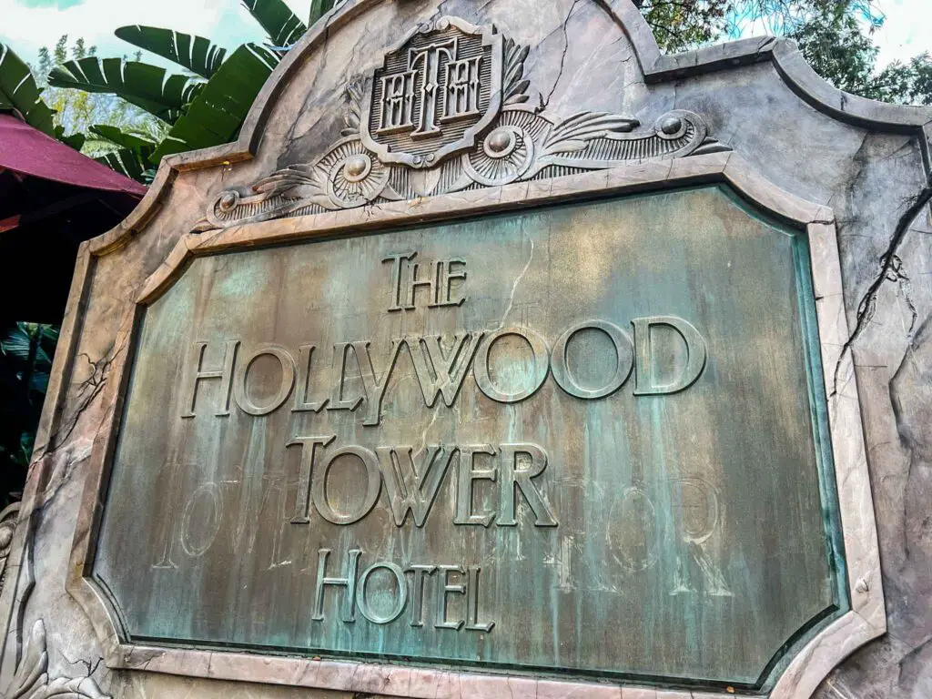Disney Hollywood Studios Tower of Terror Sign