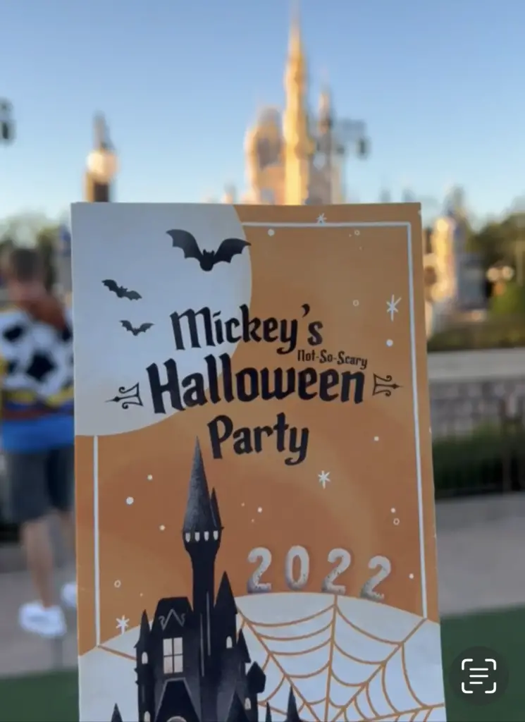 Ticket to Walt Disney World Halloween Party