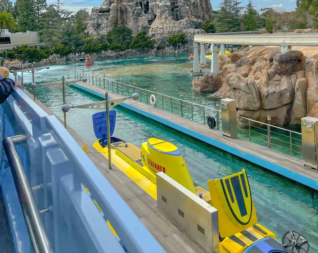 Comparing Disney Parks, the yellow submarine from Disneyland's Finding Nemo Submarine Voyage won't be found at Disney World