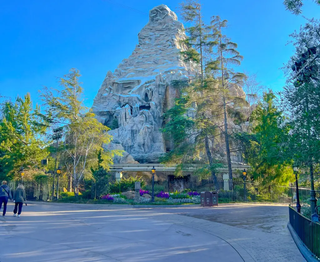 Matterhorn Bobsled at Disneyland in the early morning.