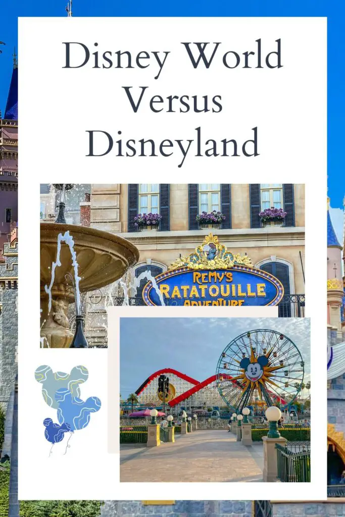 Disney world vs disneyland update pin