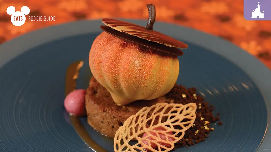 Acorn shaped treat available at Disney World during Thanksgiving.