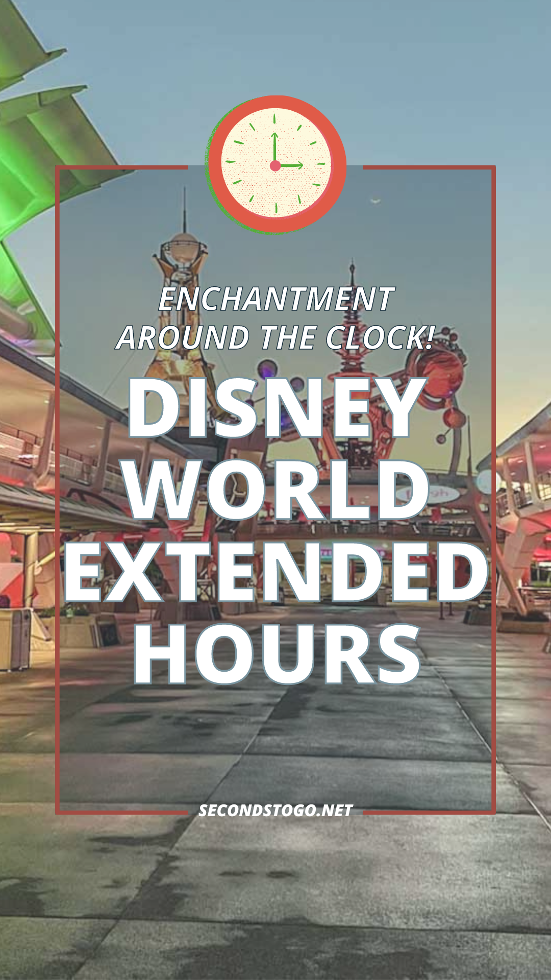 extended theme park hours pin