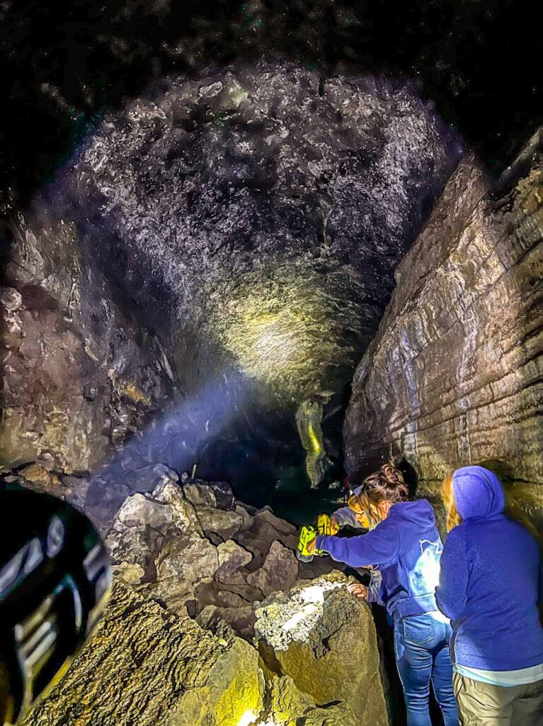 lava river cave walking