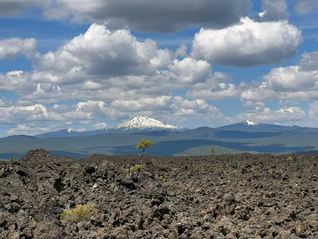 Newberry National Volcanic Monument lava lands walkway