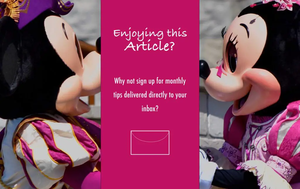 mickey minnie newsletter signup