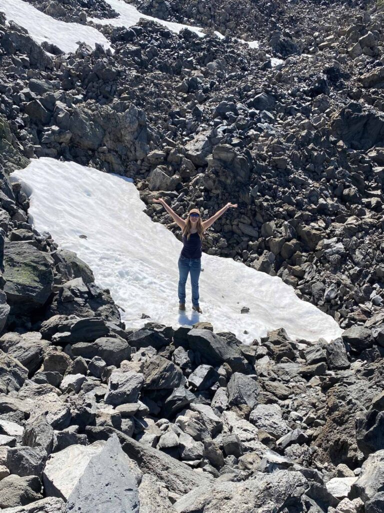 oregon obsidian ali patton in snow