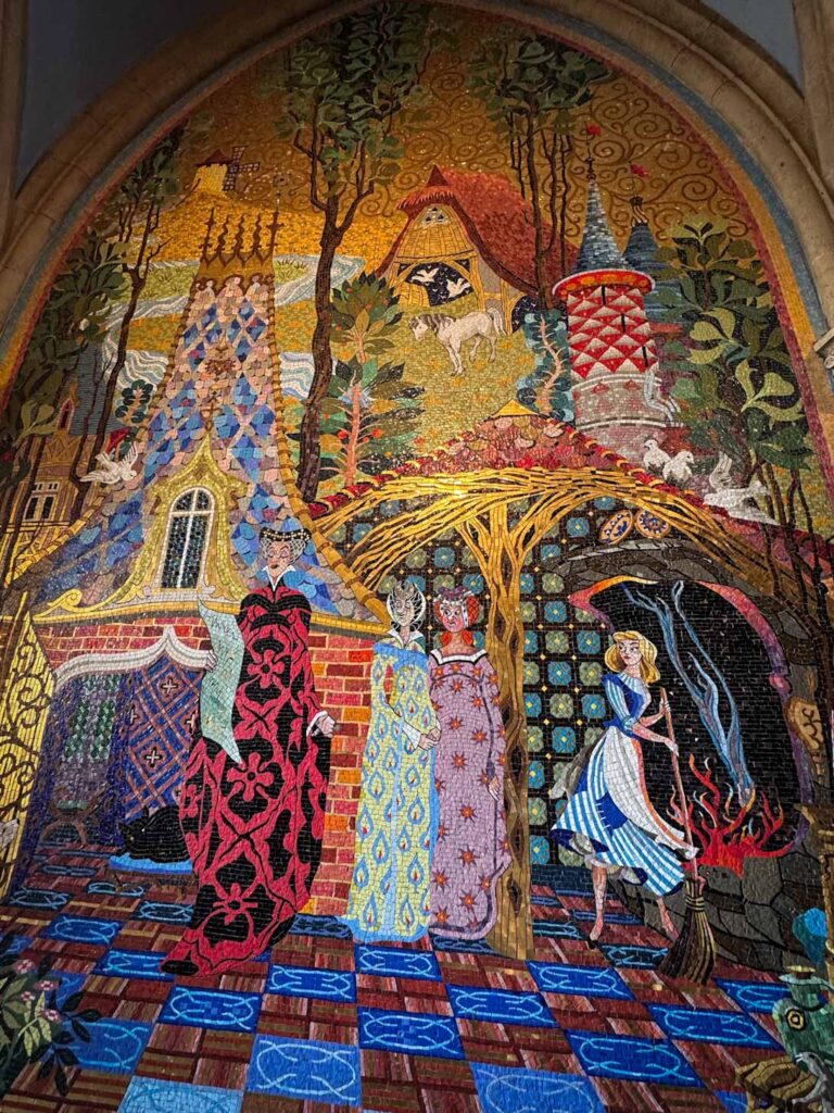 magic kingdom secrets castle mural