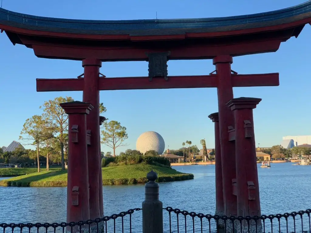 Japan Torri Gate in the Epcot World Showcase