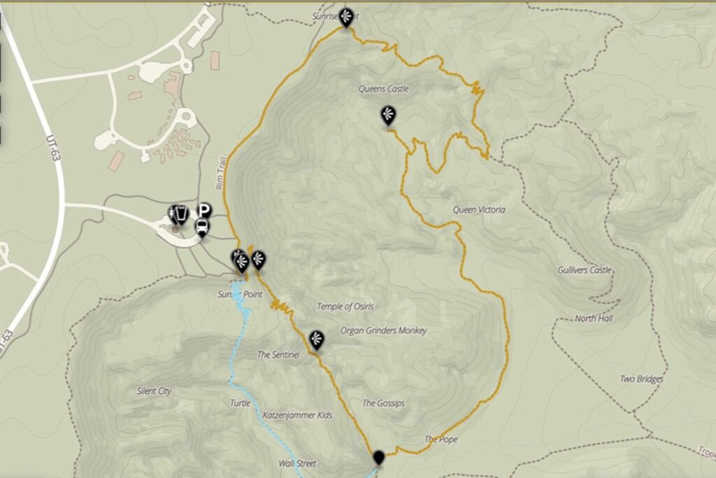 quens garden navajo loop map