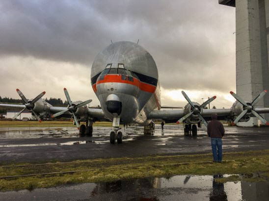 Guppy airplane at the Tillamook Air Museum 