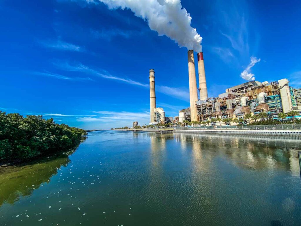 Big Bend Plant and manatee viewing center, seen when visiting Tampa