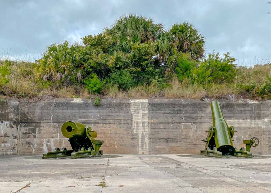 Batteries at Fort De Soto near Tampa