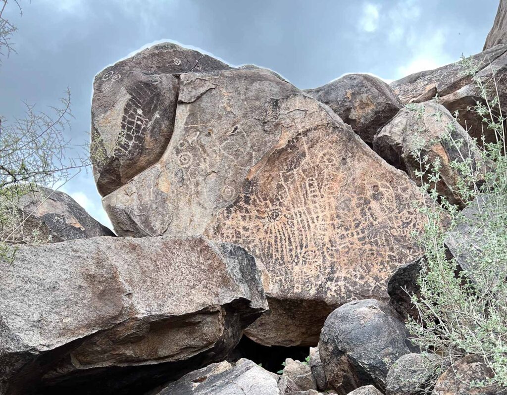 Petroglyphs at the little-known Arizona travel destination, one of the many unique things to do in Arizona.